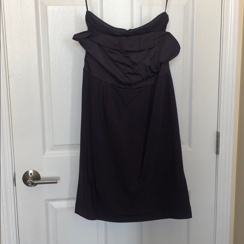 Purple Strapless Dress Small